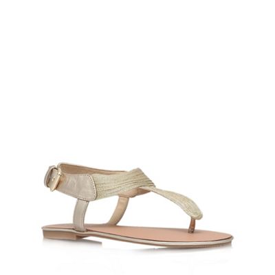 Carvela Gold 'Klassic' flat sandals